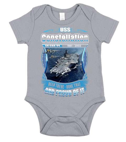 USS CONSTELLATION (CV-64) and proud of it - Coffee Mug (colored) Short Sleeve Baby One-Piece