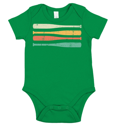 Vintage Baseball Bats Sports Baseball Lover Short Sleeve Baby One-Piece