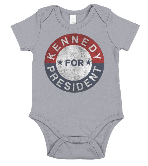 Vintage Jfk Kennedy For President 1960 T Shirt Washed Short Sleeve Baby One-Piece
