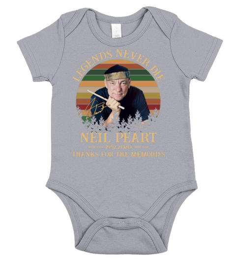 Vintage Neil Peart Legends Never Die 1952 2020 memories signed shirt Short Sleeve Baby One-Piece