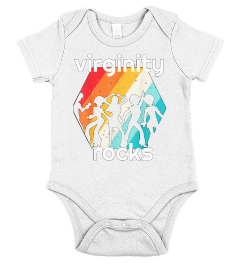 Vintage Retro Virginity Rocks Shirt Short Sleeve Baby One-Piece