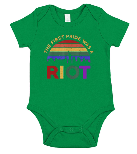 Vintage The First Pride Was Riot LGBT Stonewall 1969 shirt Short Sleeve Baby One-Piece