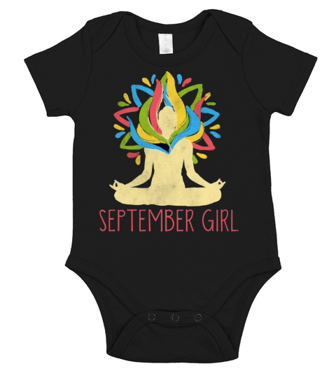Yoga Mandala Meditation Birth Born Month September Short Sleeve Baby One-Piece