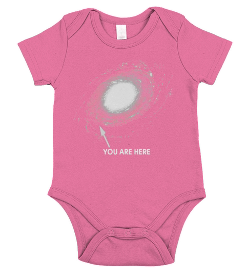You Are Here Shirt Space Galaxy Universe T Shirt Short Sleeve Baby One-Piece