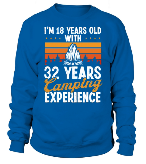 50 Birthday Camping Vintage Mountains 50 Year Old Sweatshirt Unisex