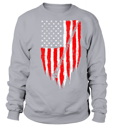 American Flag Clarinet Vintage Music Musician USA Sweatshirt Unisex