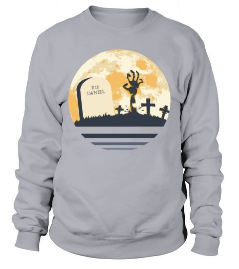 DANIEL Grave Tombstone Halloween Zombie Spooky Sweatshirt Unisex
