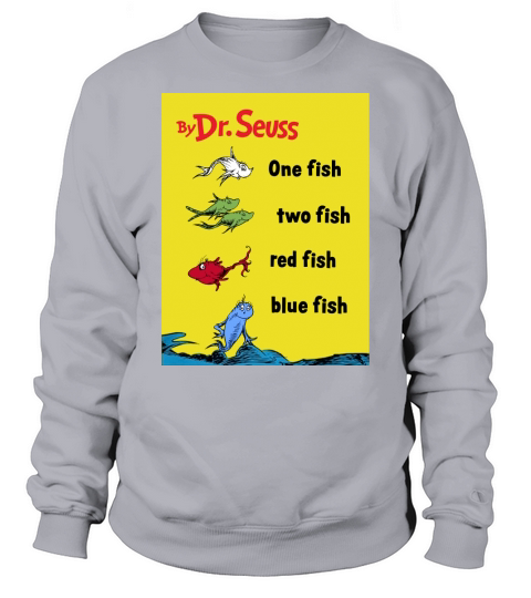 Dr. Seuss One Fish Two Fish Book Cover T-shirt Sweatshirt Unisex