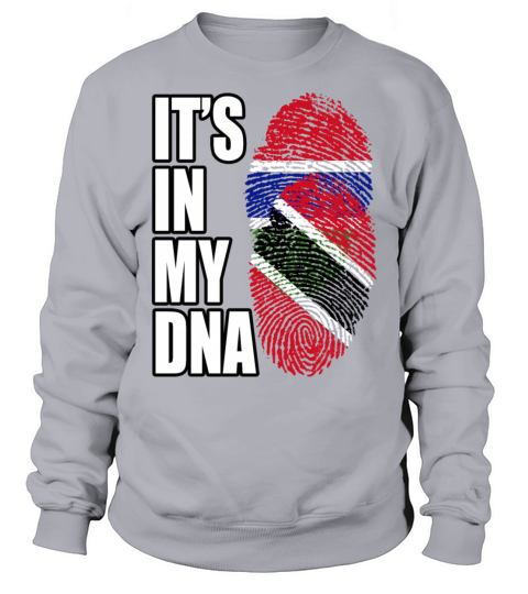 Gambian And Trinidad Tobago Mix Heritage DNA Flag Sweatshirt Unisex