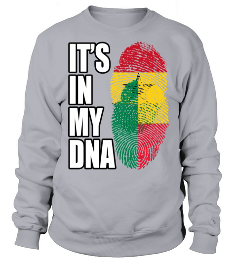 Ghanaian And Benin Mix Heritage DNA Flag Sweatshirt Unisex