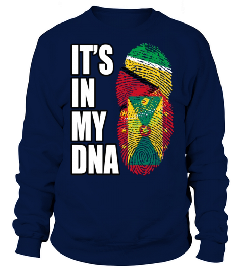 Guyanese And Grenadian Mix Heritage DNA Flag Sweatshirt Unisex