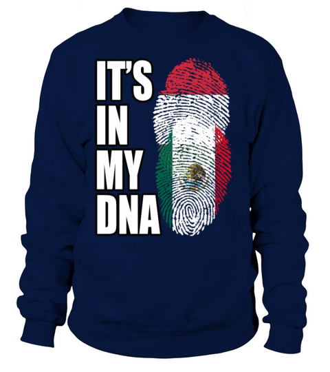 Hungarian And Mexican Mix Heritage DNA Flag Sweatshirt Unisex
