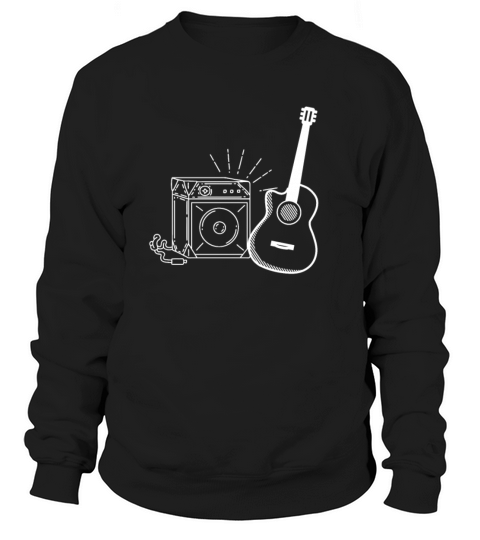 Legendary Blues Guitar And Amp Band Retro Vintage Sweatshirt Unisex