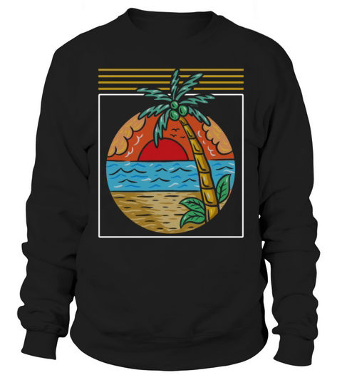 palm trees Sweatshirt Unisex