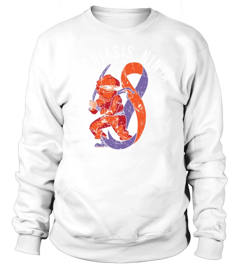 Psoriasis Ninja Skin Disease Psoriasis Awareness Sweatshirt Unisex