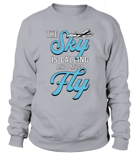 Skydiver The Sky Is Calling And I Must Fly Vintage Sweatshirt Unisex