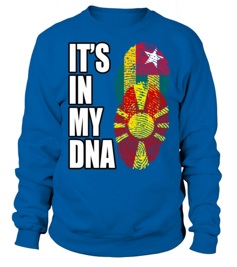 Togolese And Macedonian Mix Heritage DNA Flag Sweatshirt Unisex