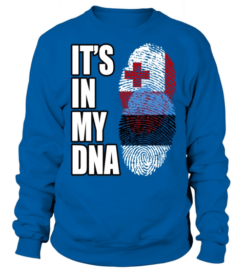 Tongan And Estonian Mix Heritage DNA Flag Sweatshirt Unisex
