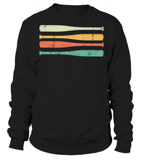 Vintage Baseball Bats Sports Baseball Lover Sweatshirt Unisex