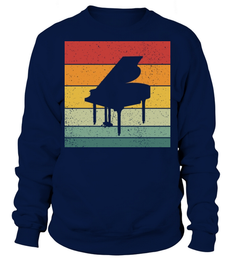 Vintage Retro Grand Classical Piano Vintage Music Sweatshirt Unisex