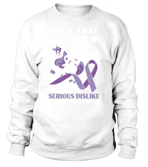 Walk Away I Have Lupus Unicorn Lupus Awareness Sweatshirt Unisex