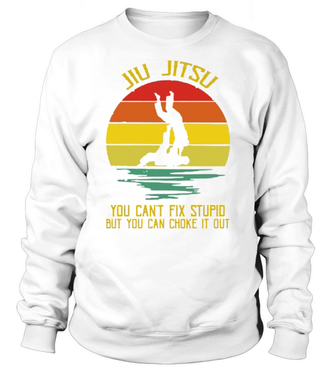 You Can’t Fix Stupid But You Can Choke It Out Jiu Jitsu Vintage shirt Sweatshirt Unisex