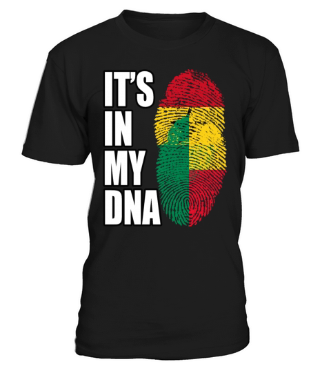 Ghanaian And Benin Mix Heritage DNA Flag T-Shirt Unisex