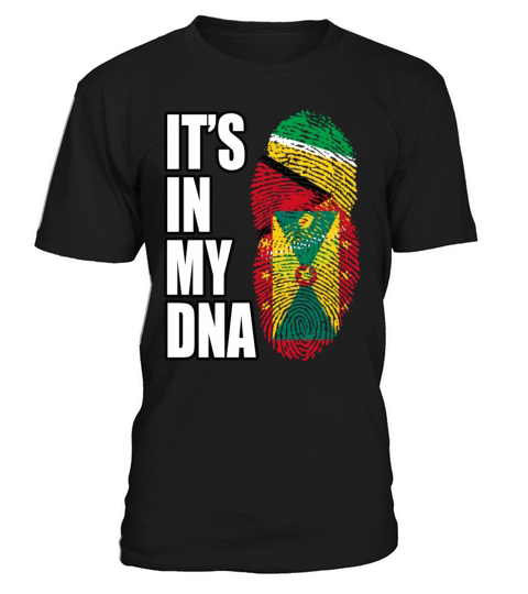 Guyanese And Grenadian Mix Heritage DNA Flag T-Shirt Unisex