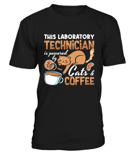 Laboratory Technician Cats Coffee Science Lab Tech T-Shirt Unisex