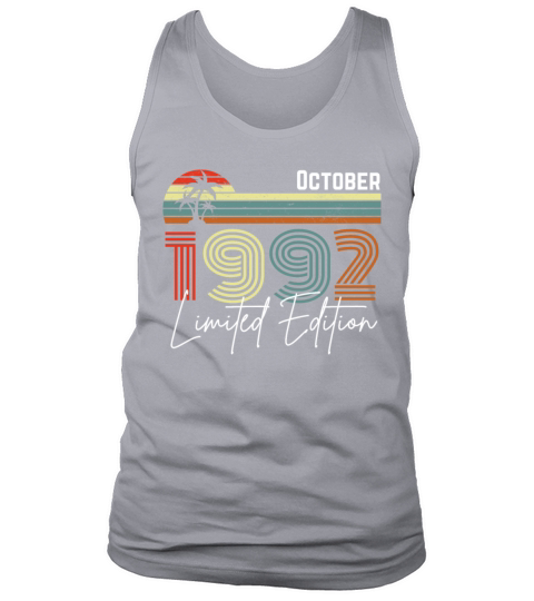 30 Years October 1992 Vintage Limited Edition Tank Top Unisex
