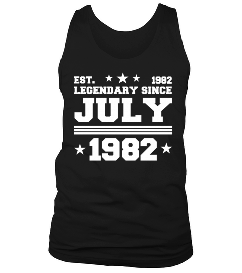 40th birthday July vintage 1982 gift idea Tank Top Unisex
