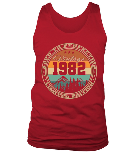 40th birthday vintage 1982 aged to perfection Tank Top Unisex