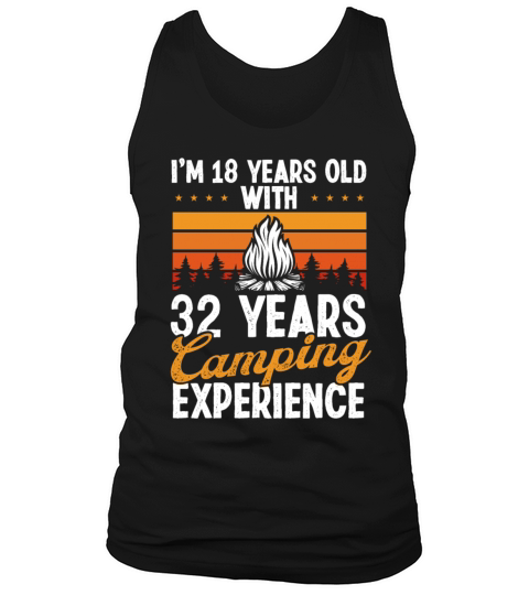 50 Birthday Camping Vintage Mountains 50 Year Old Tank Top Unisex