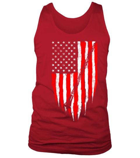 American Flag Clarinet Vintage Music Musician USA Tank Top Unisex