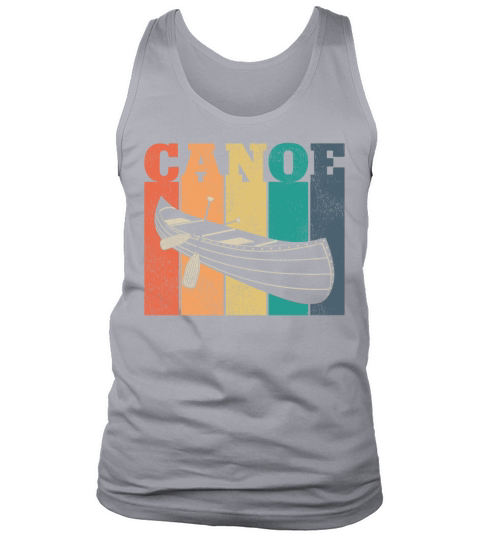 Canoe Canoeing Vintage Retro Canoe Tank Top Unisex