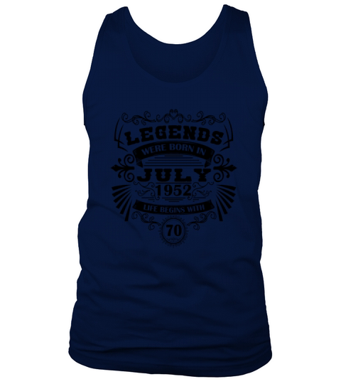 Funny Sayings for 50th Birthday July 1952 Vintage Tank Top Unisex