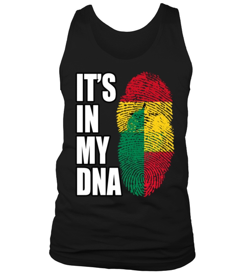 Ghanaian And Benin Mix Heritage DNA Flag Tank Top Unisex