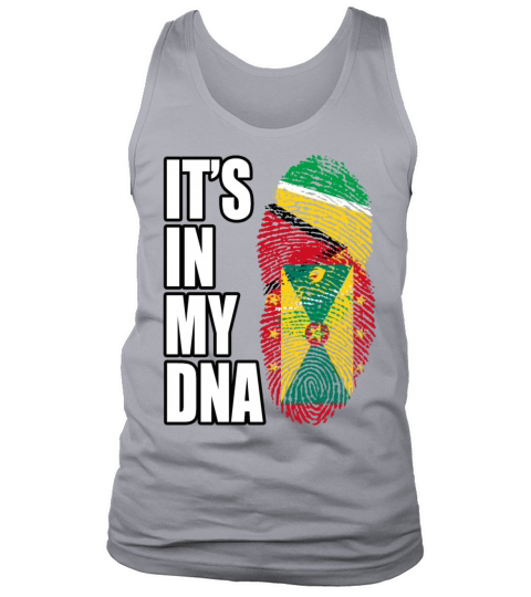 Guyanese And Grenadian Mix Heritage DNA Flag Tank Top Unisex