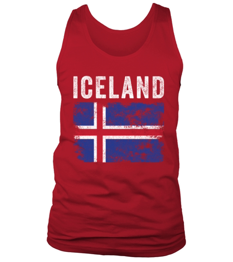 Iceland Flag Distressed - Icelandic Flag Tank Top Unisex