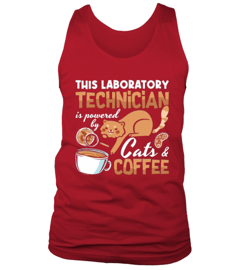Laboratory Technician Cats Coffee Science Lab Tech Tank Top Unisex