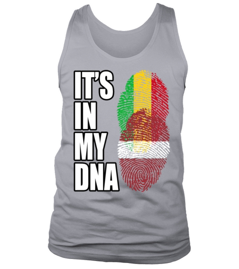Malian And Latvian Mix Heritage DNA Flag Tank Top Unisex