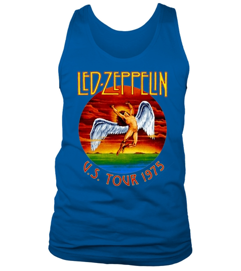 New Fashoin Womens Mens Led Zeppelin US TOUR 1975 Vintage Funny 3D Print Casual Tank Top Unisex