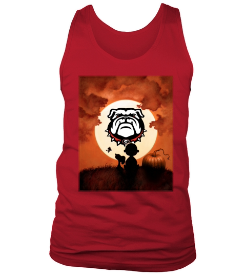 Snoopy Sunset Bulldogs fans Tank Top Unisex