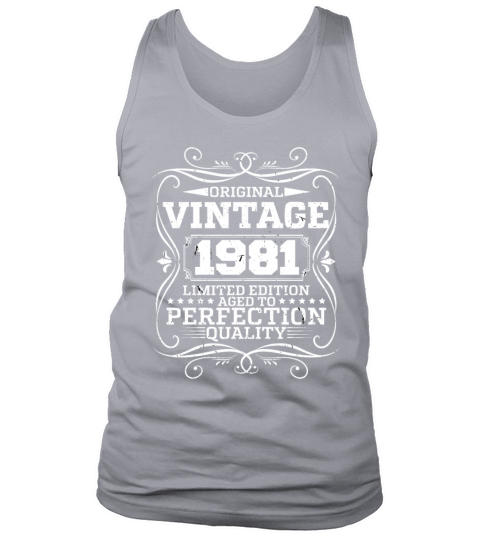 Vintage 1981 Original Limited Edition Tank Top Unisex