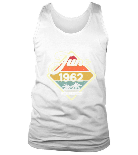 Vintage 60th Birthday June 1962 Sports Gift Tank Top Unisex