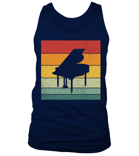 Vintage Retro Grand Classical Piano Vintage Music Tank Top Unisex