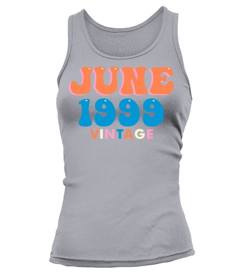 1999 vintage born in June gift Tank top Woman