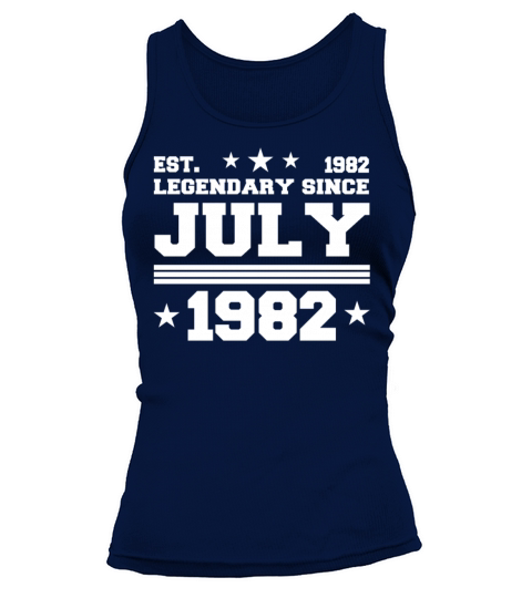 40th birthday July vintage 1982 gift idea Tank top Woman