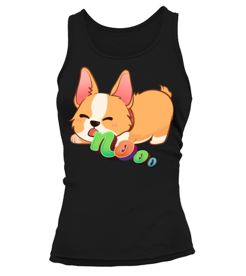 Angry Corgi Dog Shouting Nooo Tank top Woman