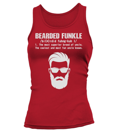 Bearded Funkle T Shirt Uncle Definition Tank top Woman